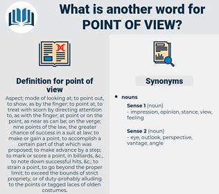 point of view thesaurus|Synonyms for Point of view .